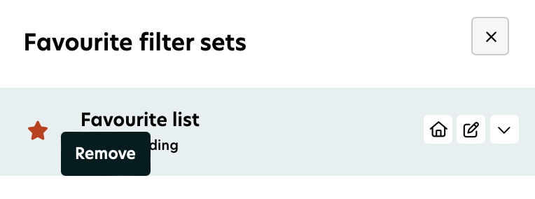 remove list