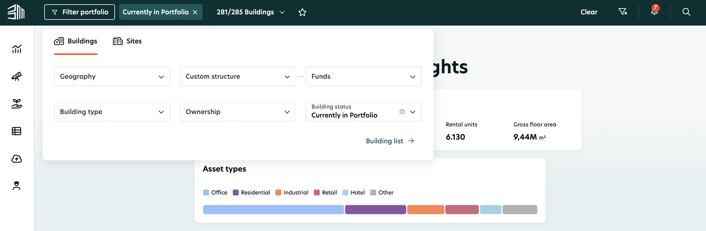 New design | General - Portfolio filters