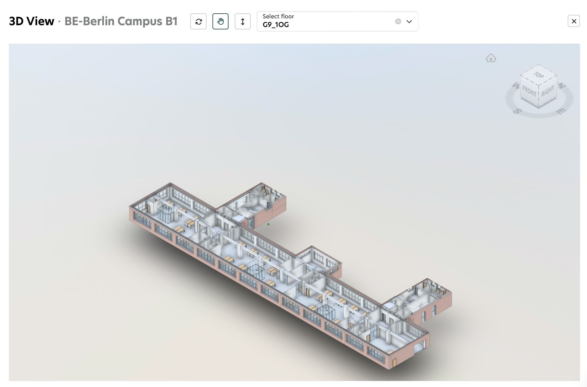 Navigating to a floor in 3D view